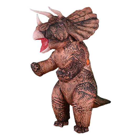 Uppblåsbar Triceratops Maskeraddräkt