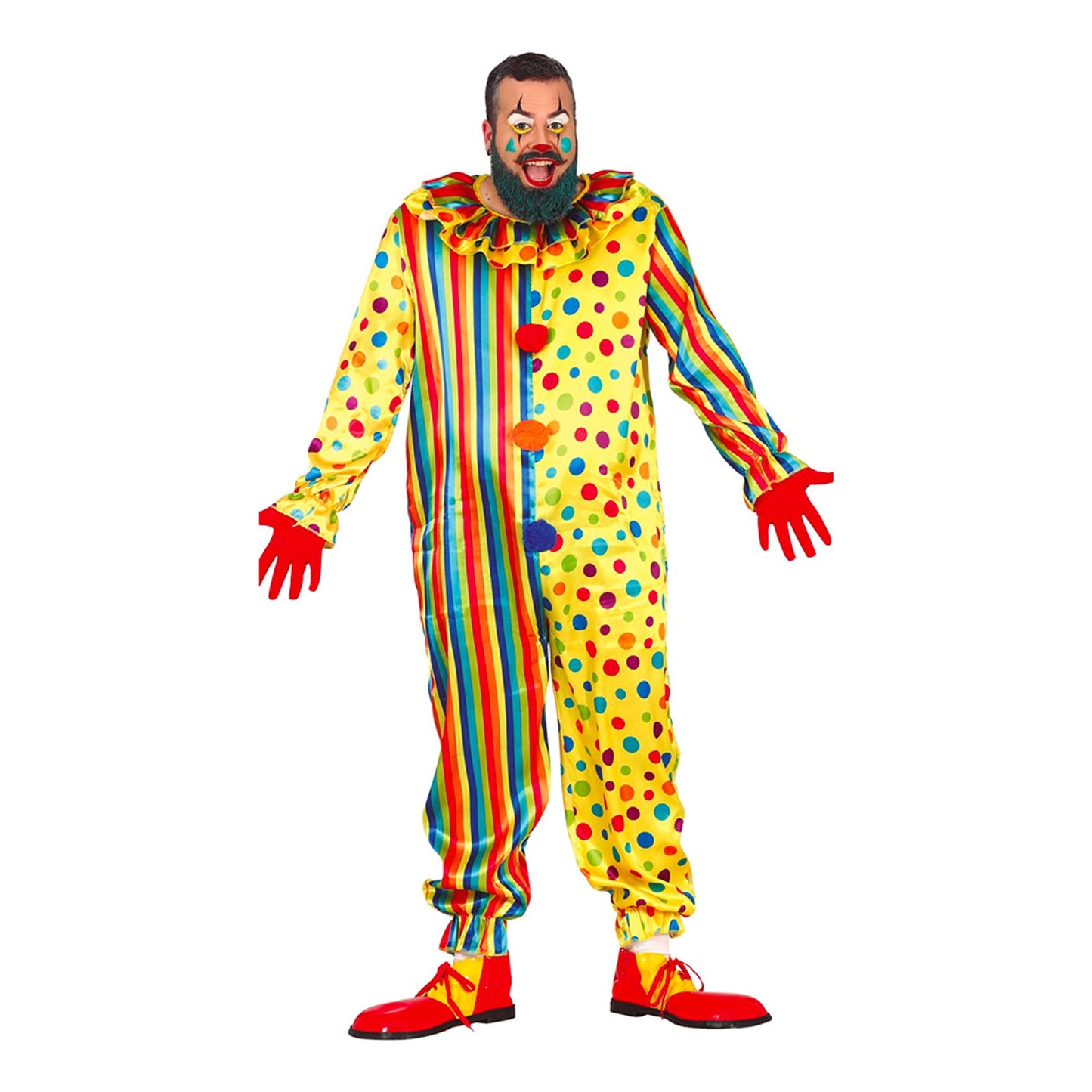 Clown Jumpsuit Maskeraddräkt