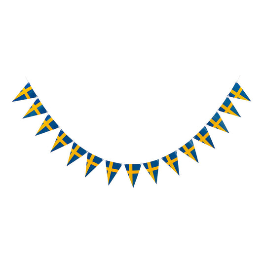 Vimpelgirlang Sverigeflaggor