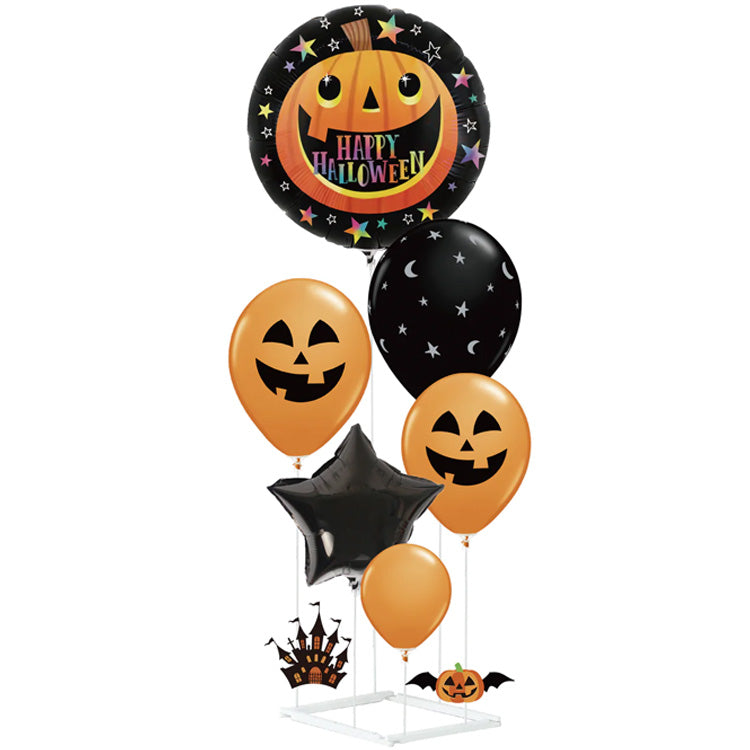 Halloweenballonger med stativ 6-pack